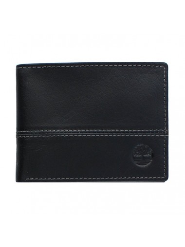 Timberland Men's Hunter Color-Block Wallet - Black/ Black